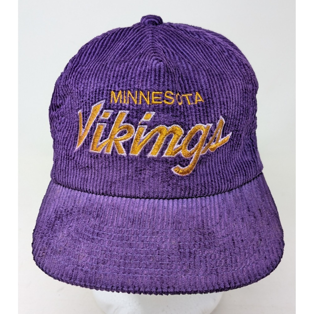 Sports Specialties Minnesota Vikings Hat Cord Purple Corduroy Snapback